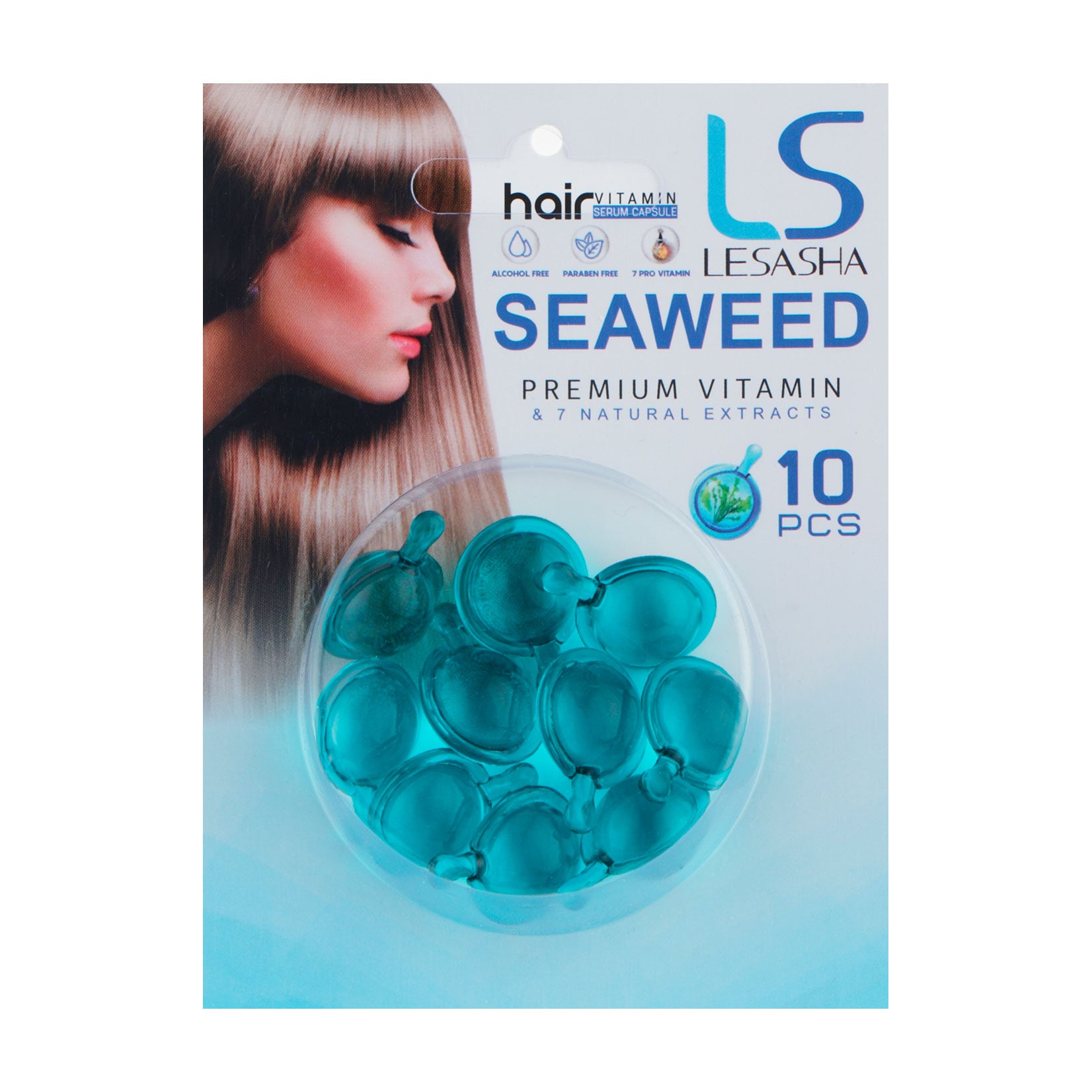Капсули для волосся Lesasha Hair Vitamin Serum Capsule Seaweed з водоростями, 10*1 мл