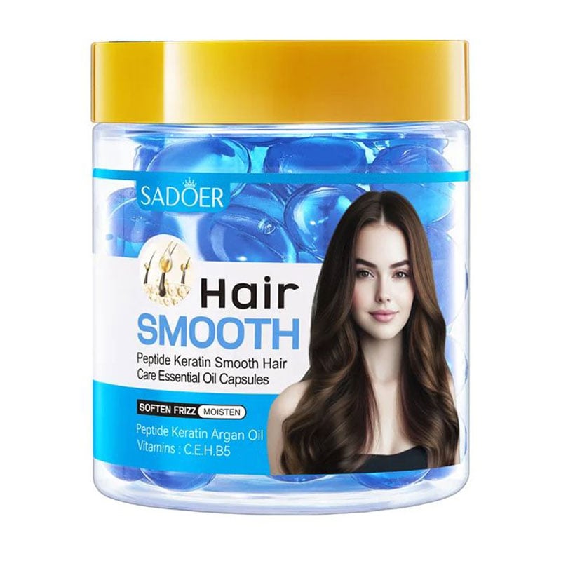 Капсули для волосся Sadoer Hair Smooth Peptide Keratin Smooth Hair Care Essential Oil Capsules, 60*1 мл